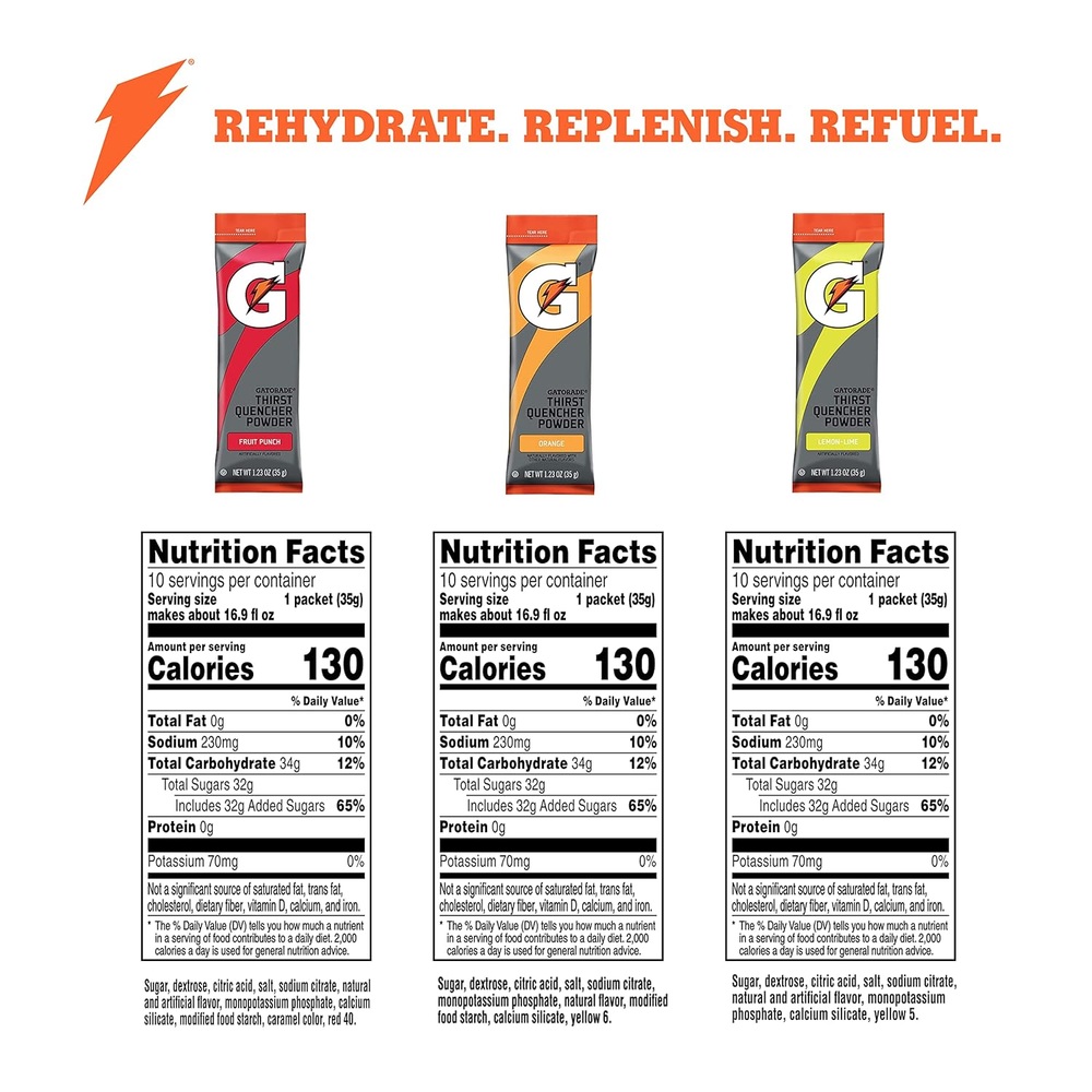 Gatorade 게토레이 파우더 3종 30포 이온음료 파우더 - 상세 이미지 2