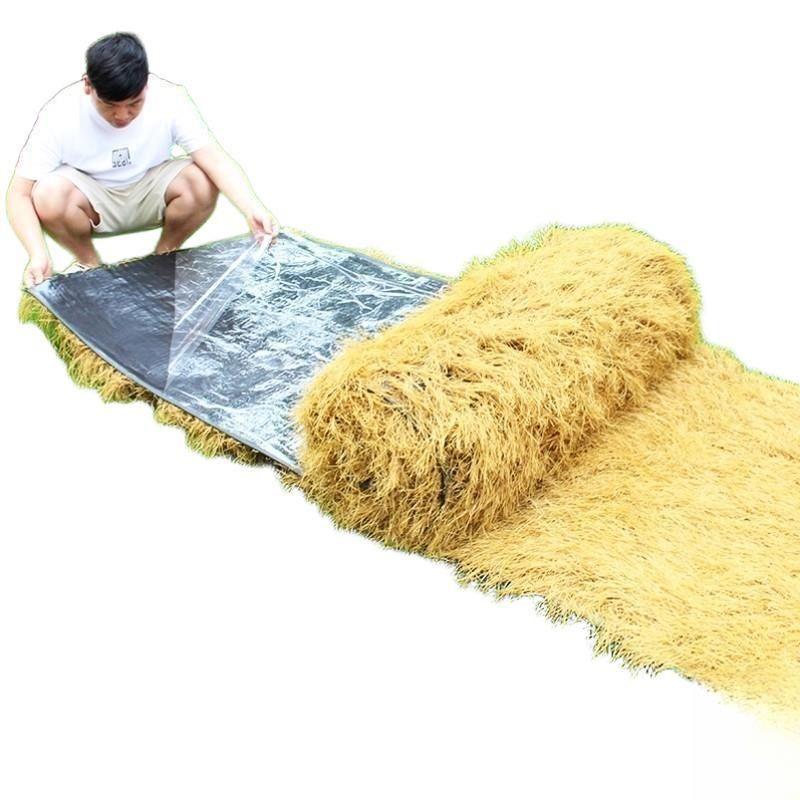 인조 볏짚 원두막 카페 지붕 집 펜션 인테리어 초가 자가접착형 볏짚 1x15m - 상세 이미지 2