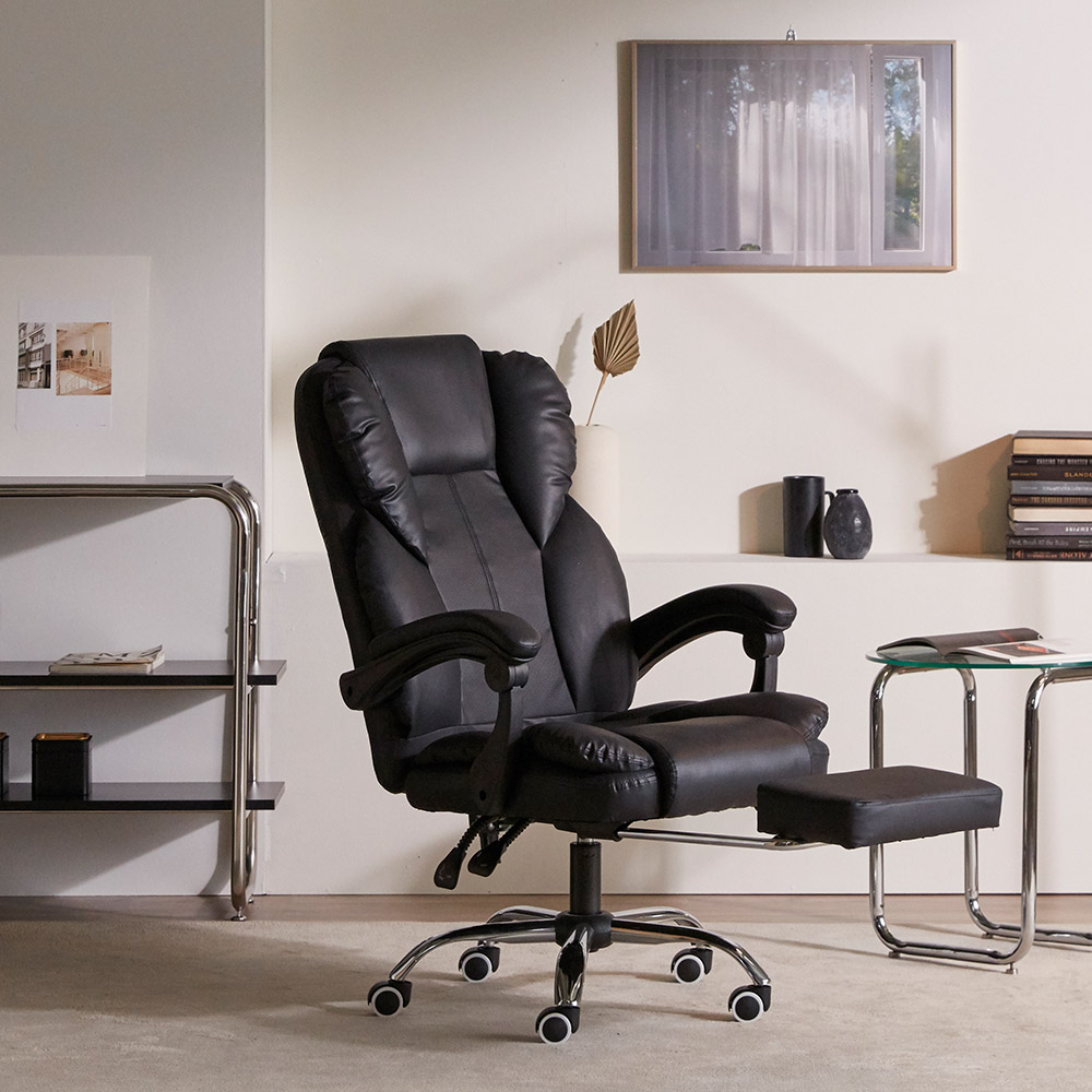 16피스 사무용 컴퓨터 책상 리클라이너 침대형 중역 의자 커바