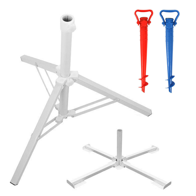 빈슨메시프 파라솔 3발형 받침대 고정 지지대 폴딩 거치대