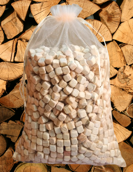 편백나무 큐브 우드 칩 베개 속 충전재 천연 제습 방향제 800g