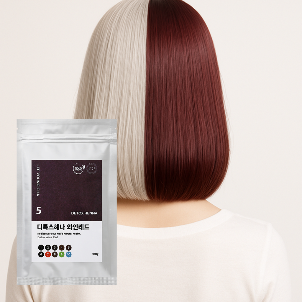이영차 새치염색 헤나 와인레드색 100g