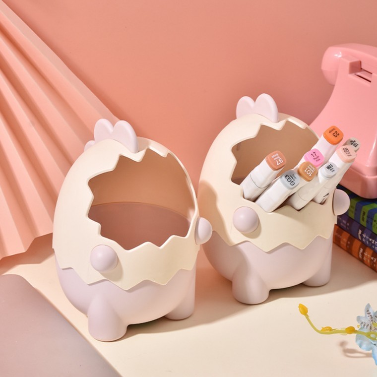 펜꽂이 휴지통 디노팟 멀티홀더 다용도 연필꽂이 - 상품 이미지