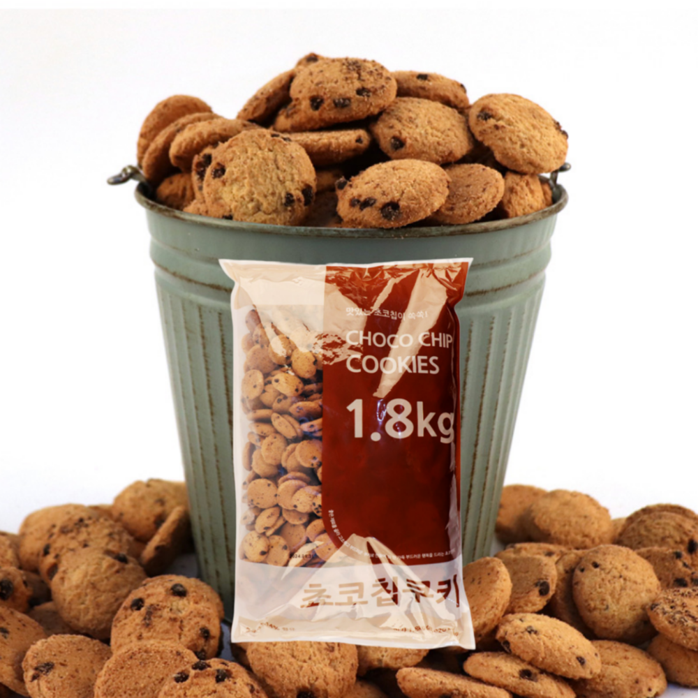 누구나조아 초코쿠키 1.8kg 업소용 대용량 주전부리 학원 탕비실 - 상품 이미지