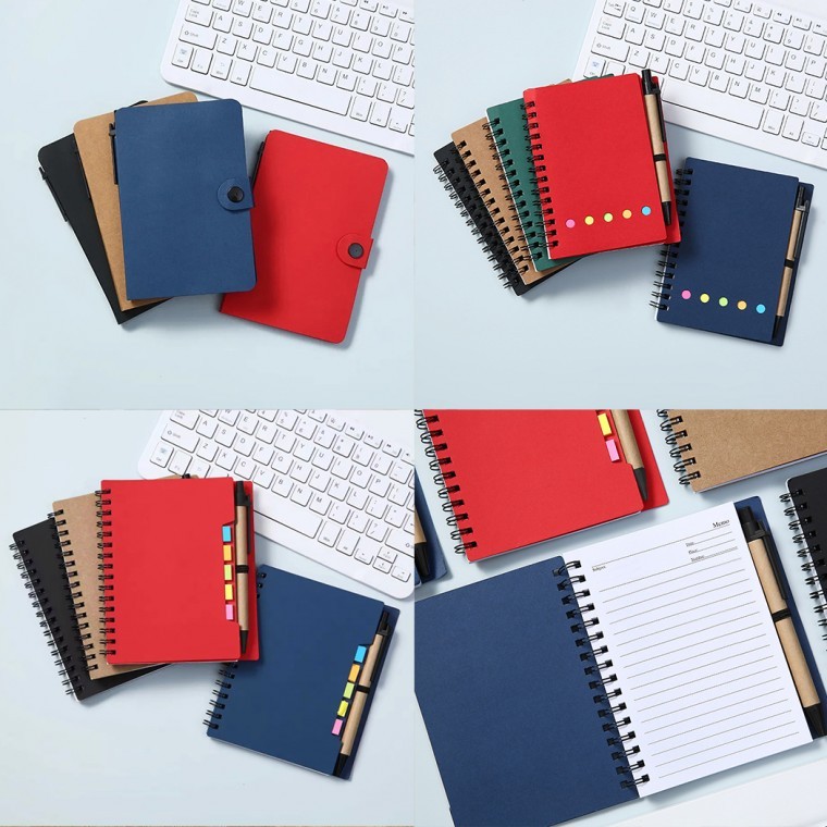 크래프트 휴대용 미니 멀티 노트 스프링 수첩 메모장 3가지 타입 - 상품 이미지