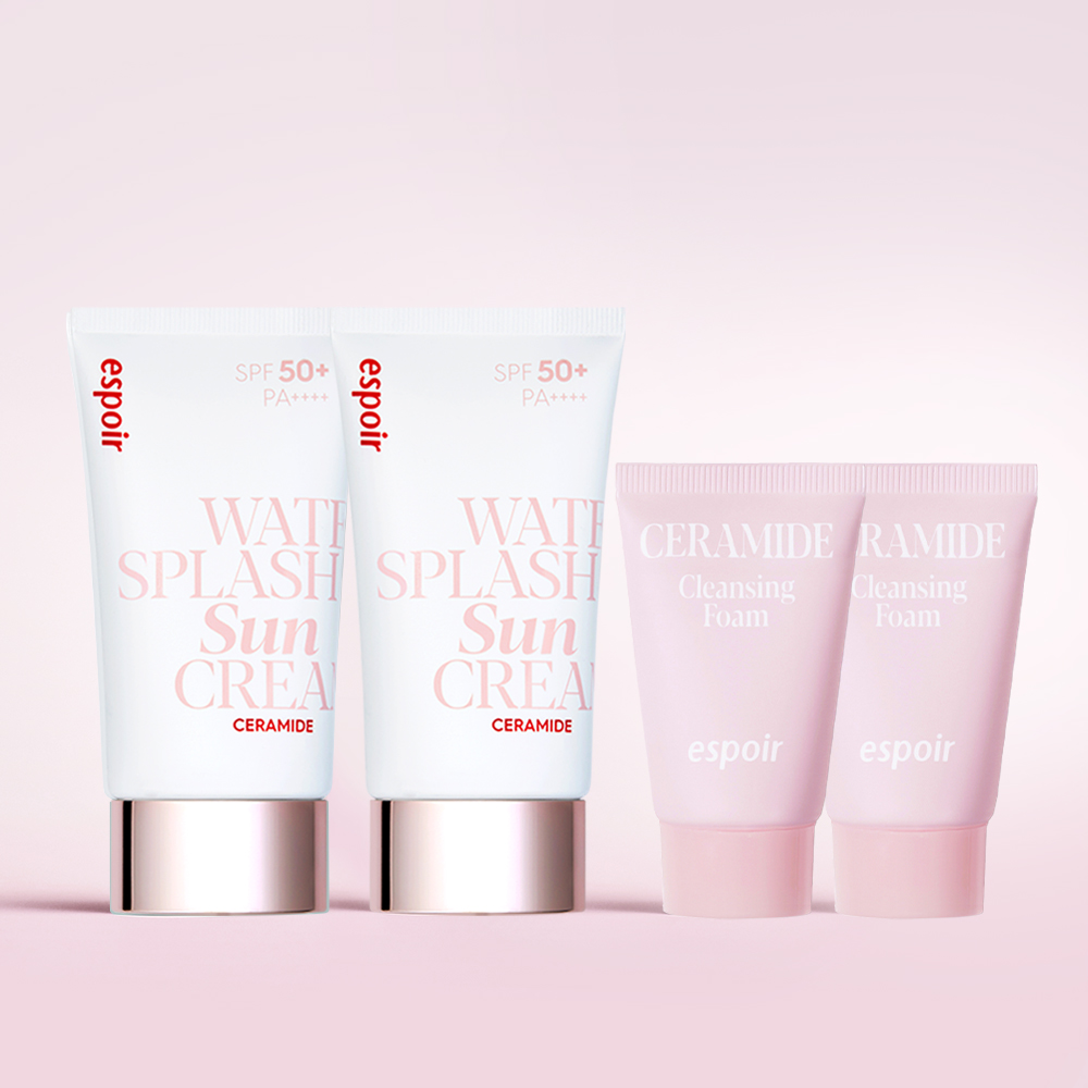 에스쁘아 선크림, 워터 스플래쉬, 촉촉, 톤업, 백탁 없음