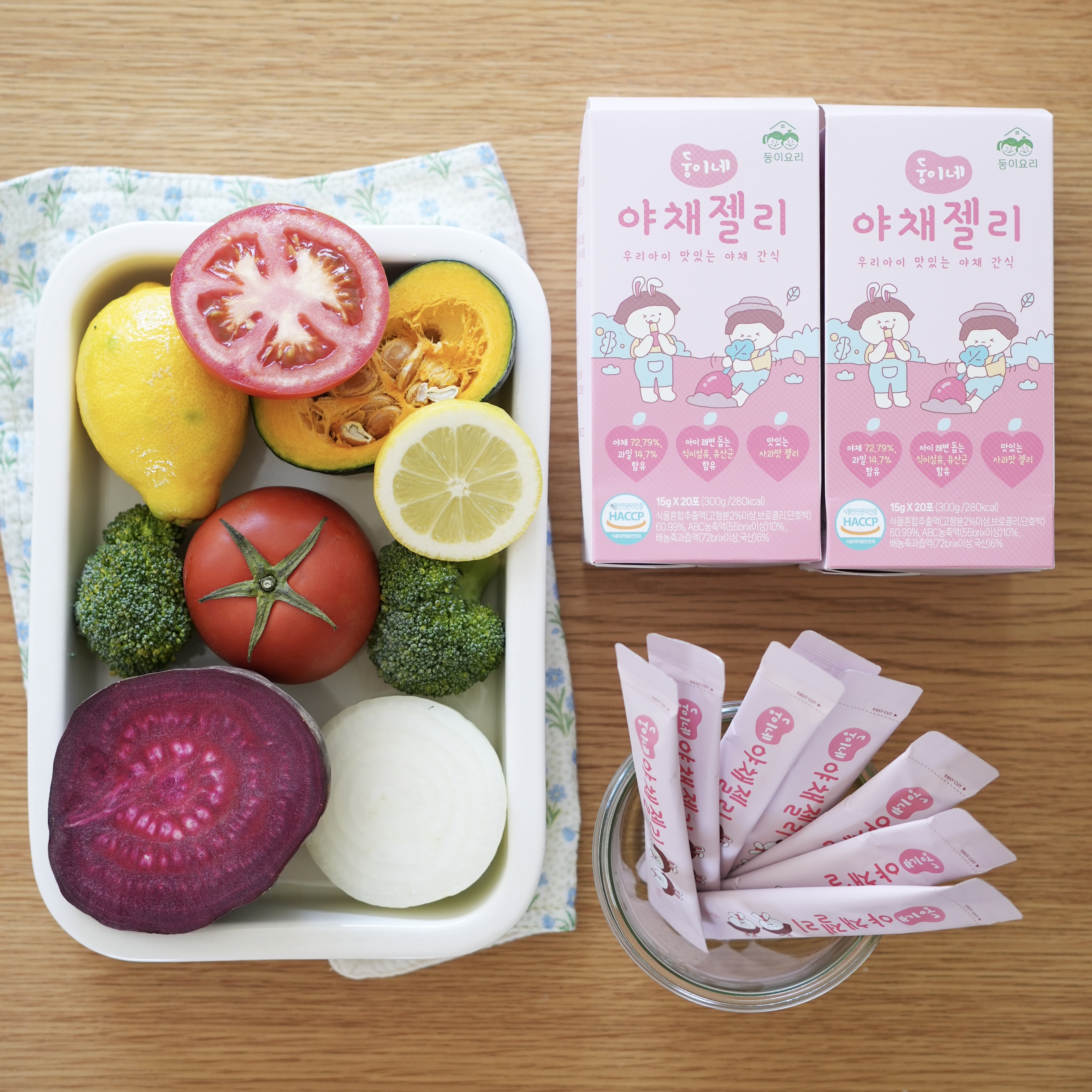 둥이요리 둥이네 야채젤리 어린이 간식 300g, 1개 - 상세 이미지 5