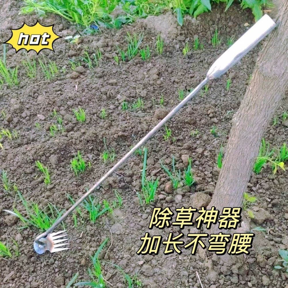 잡초 제거 낫 긴낫 농기구 가지치기 접이식 A. 확장된 5개 이빨 제초 도구구부리지 않음 - 상세 이미지 2