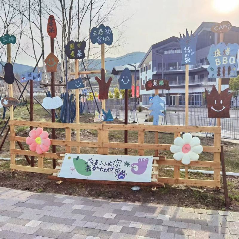 원목 안내판 이정표 표지판 푯말 정원 화살표 장식 길안내 방향 - 상세 이미지 5