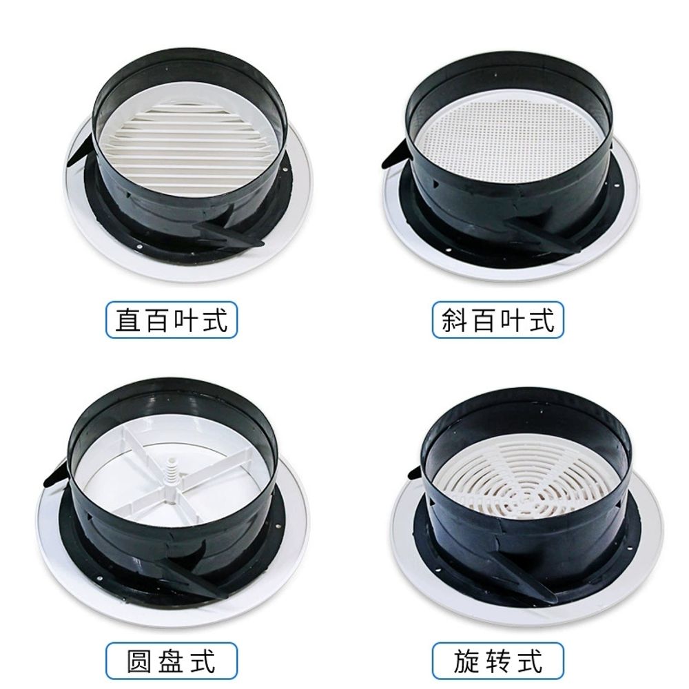 ABS 환기구 아파트 배출구 75mm 루버 조절 원형 송풍구 A. 75mm를 회전시킵니다 - 상세 이미지 3