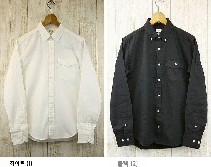 맥바트로스 남성 옥스포드 버튼다운 긴팔셔츠 일본제 화이트 1 M - 상세 이미지 2