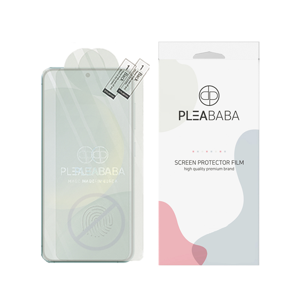 플리바바 지문방지 액정 보호필름 무광 종이질감 전면 저반사 필름 갤럭시S24플러스, 2매입