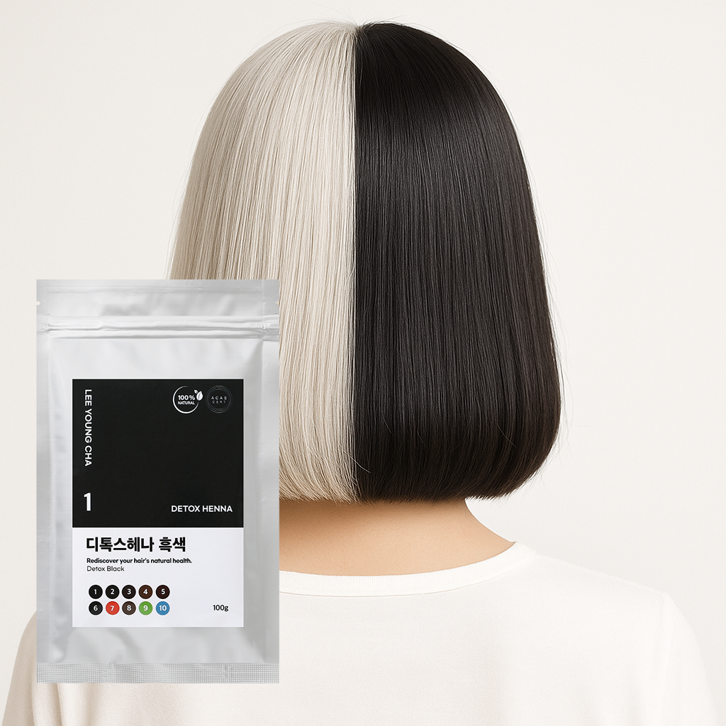 PPD 없는 염색약 이영차 천연 헤나 염색 100g 새치 흰머리 순한 성분 가루 흑색