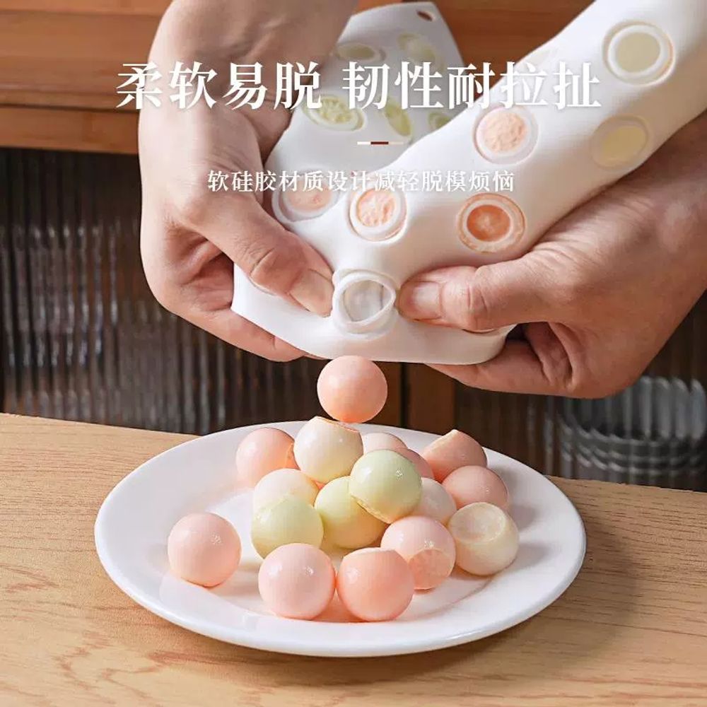 초코볼 몰드 원형 22mm 일반 나무 베이킹 구 A. 35피스 구형 실리콘 몰드 2.2cm - 상세 이미지 3