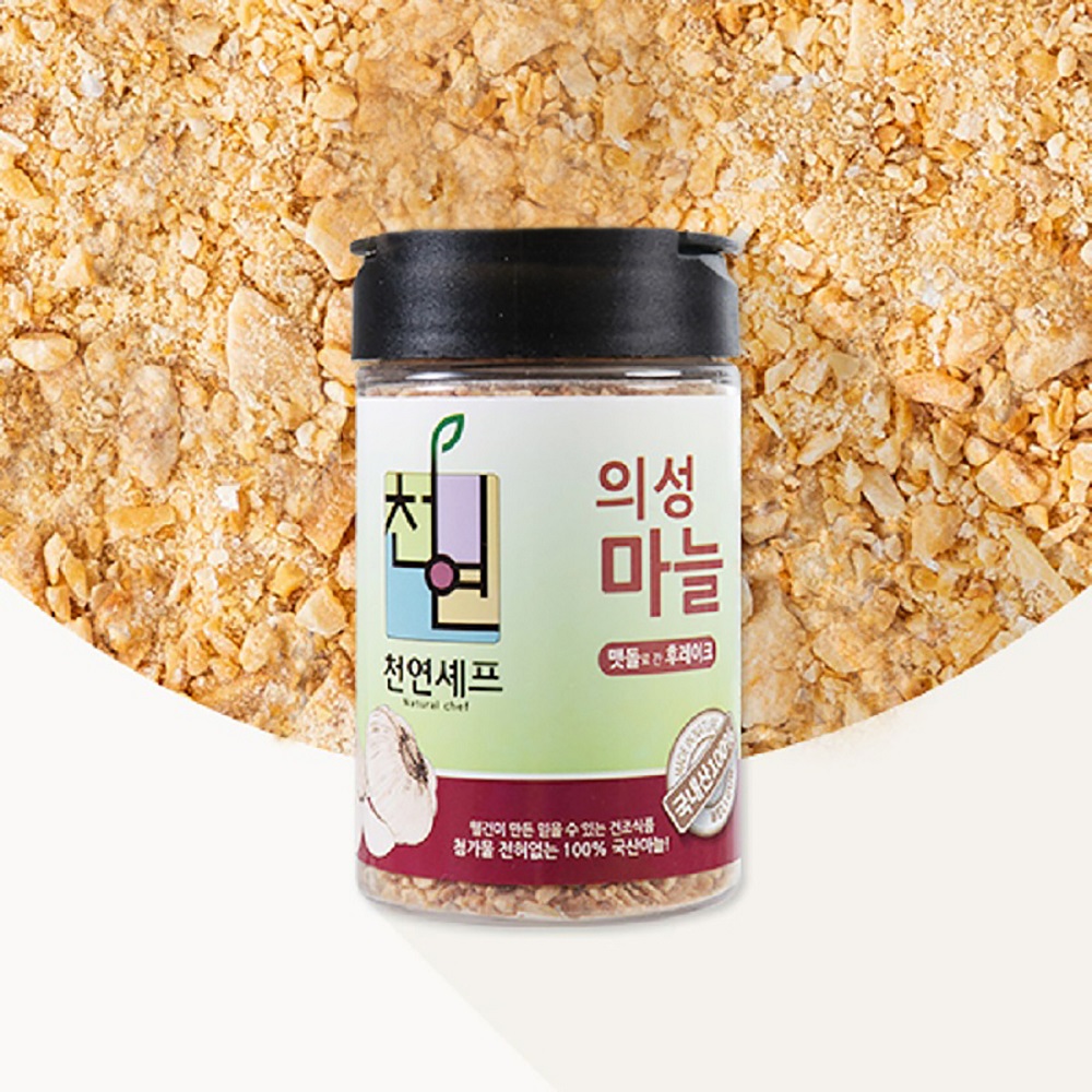 안튀긴 마늘후레이크 건조 의성마늘가루 85g - 상품 이미지