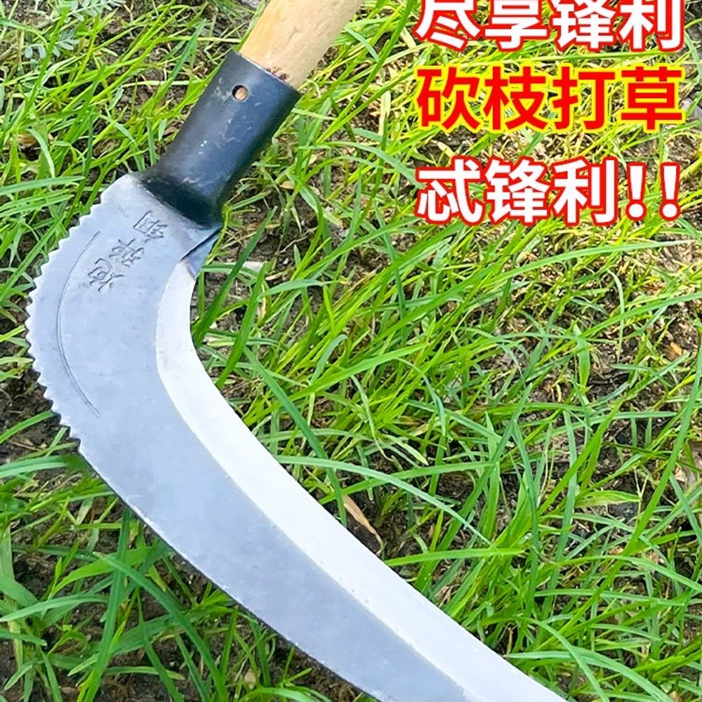 장대낫 긴낫 농기구 수확기 나뭇가지 부추 가지치기 A. 오른쪽 스트레이트 셔츠 나이프 헤드 - 상세 이미지 2