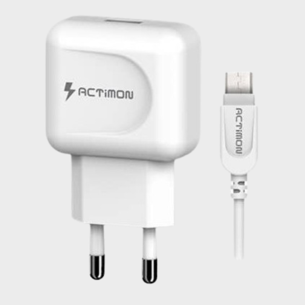 엑티몬 릴하이브리드 퀄컴 3.0 USB 1구 마이크로 5핀 분리형 고속 충전기 어댑터 - 메인 이미지