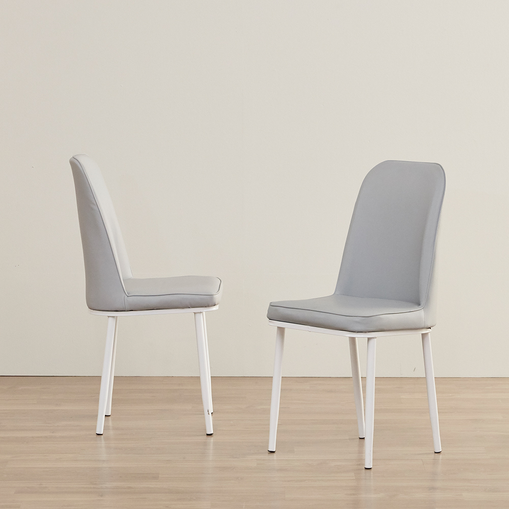16피스 VONO 1+1 디자인 라운드 고급 의자 편한 식탁 테이블 다이닝 카페가죽의자