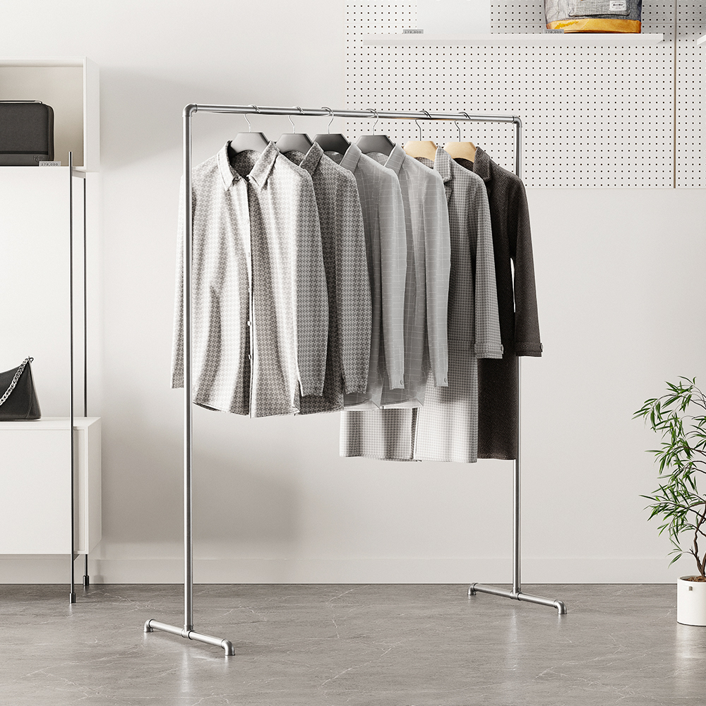 옷걸이행거 스탠드 이동식 튼튼한 스탠드 시스템 드레스룸 행거 파이프 2단 1200 1500