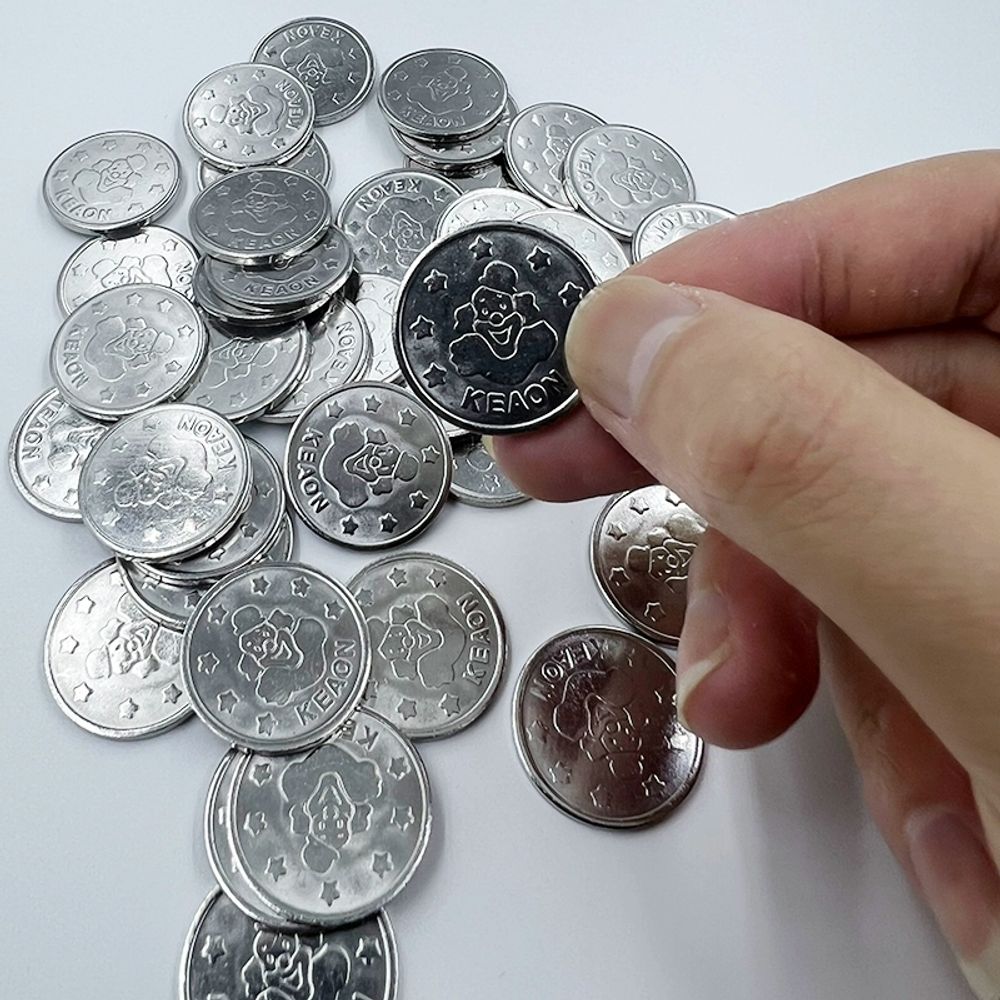 오락실 코인 동전 자판기 게임기용 토큰 뽑기 가챠 A. 1000 미키 마우스 25mm 철 이미지 6