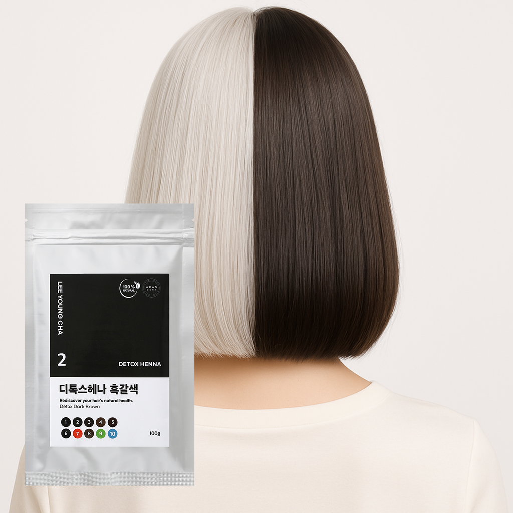 이영차 새치염색 헤나 흑갈색 100g