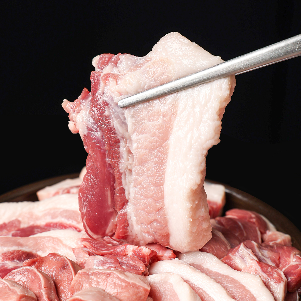 한돈 특수부위 뒷고기 500g 뽈살 꼬들살 두항정살 돈설 캠핑용고기 - 상세 이미지 3