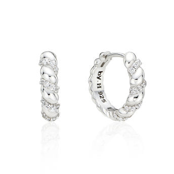 [바이이에르] [925 silver] Twist stone earrings (Silver) BH7E52713W9XXX - 상세 이미지 2