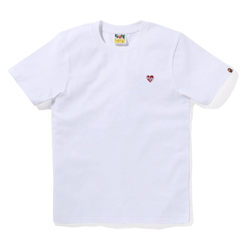 베이프 우먼즈 반팔티 HEART ONE POINT TEE 1L80-210-060 - 상품 이미지