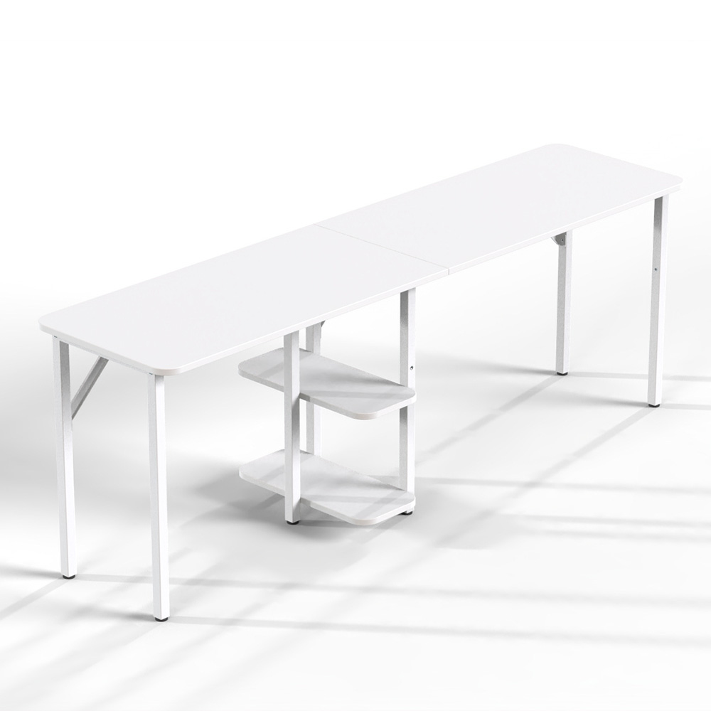 제닉스 ARENA L데스크 라이트 ㄱ자코너 2인용 컴퓨터게이밍책상