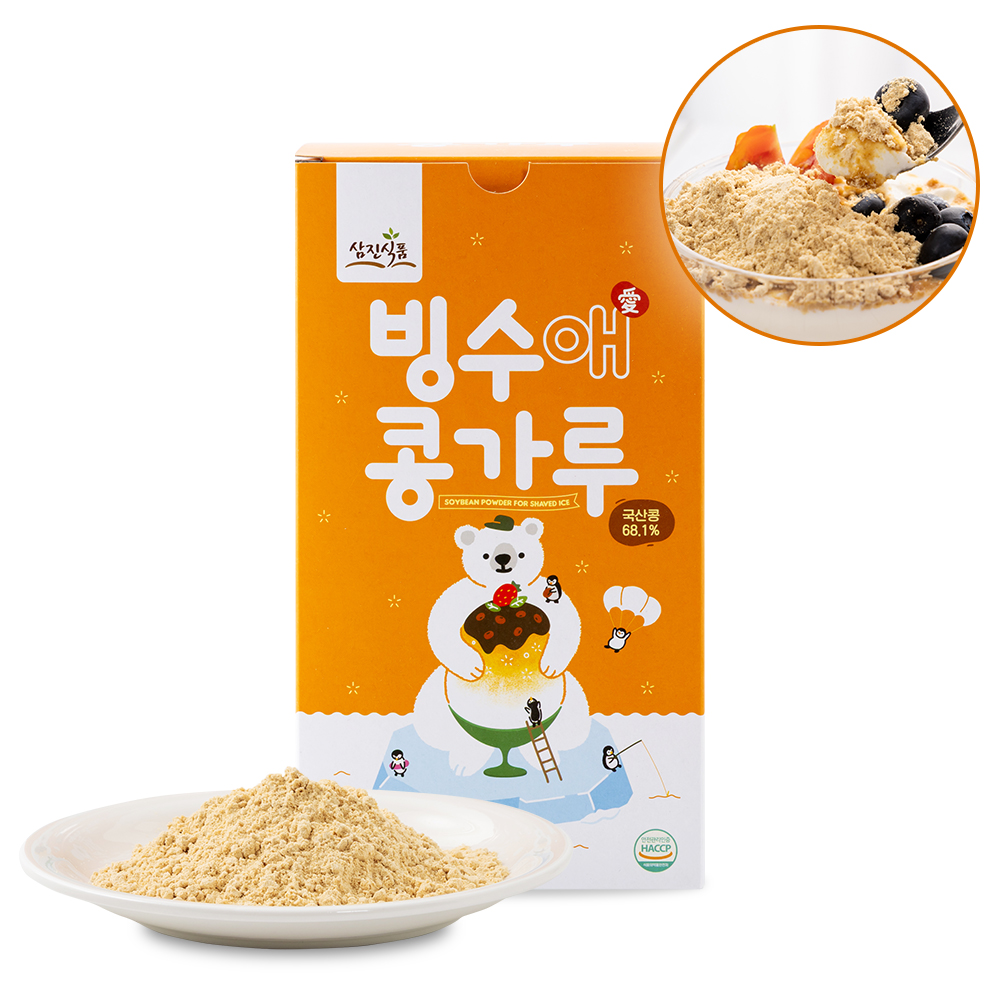 삼진식품 빙수애콩가루 70g (빙수토핑·인절미빙수·홈카페 여름디저트) - 상세 이미지 2