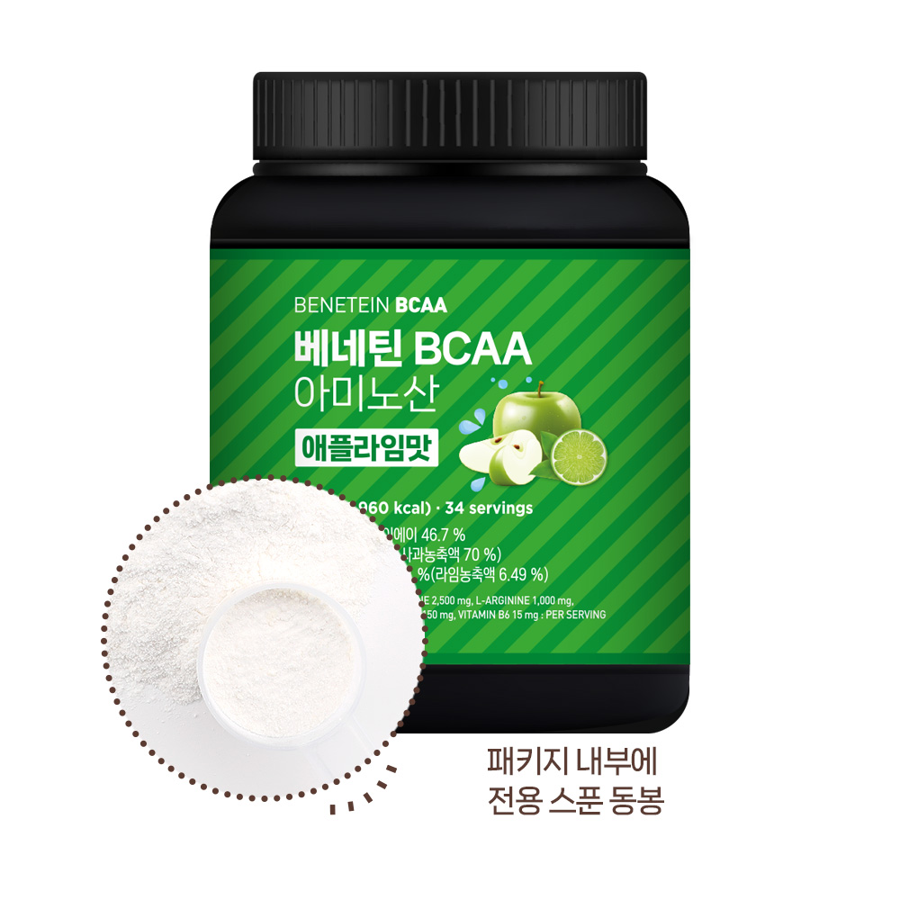 베네틴 BCAA 7000 필수 아미노산 보충제 애플라임맛, 510g, 1개 이미지 2