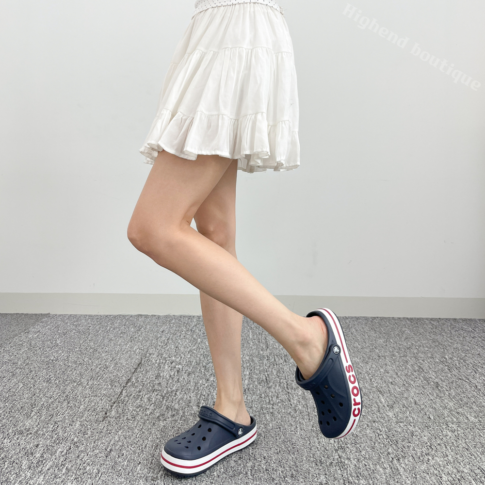 크록스 바야 클로그 클래식 크록 크럭스 샌들 네이비 페퍼, 250