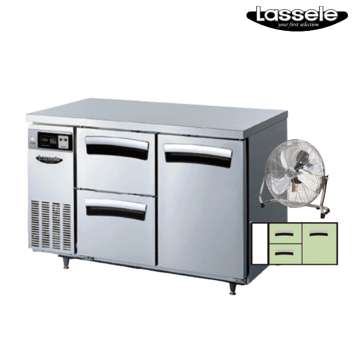 1200 카페 서랍식 냉장고 295L 우유 서랍 결합식 테이블 냉장고