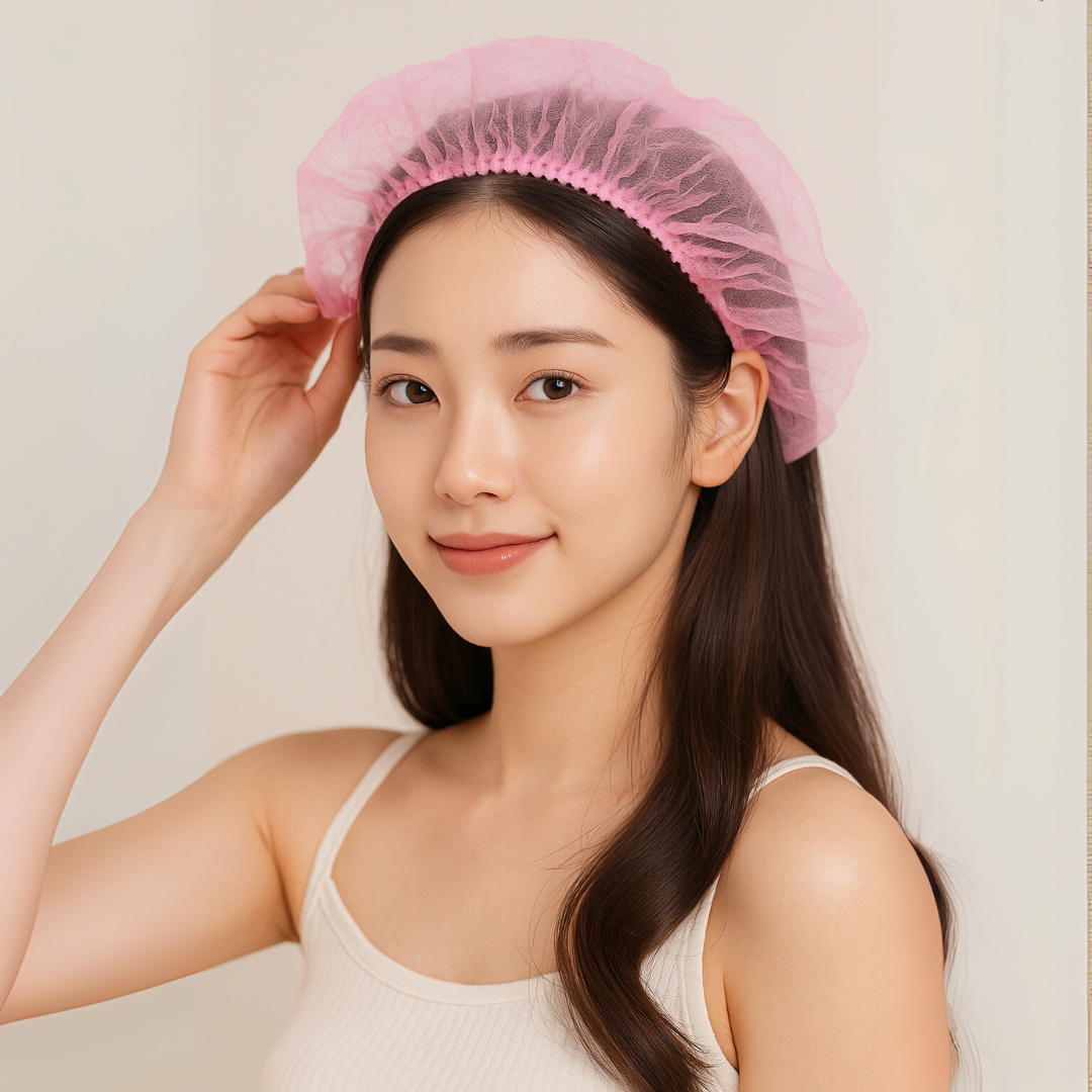일회용 부직포 위생모 100매 주방 조리 헤어캡 - 메인 이미지