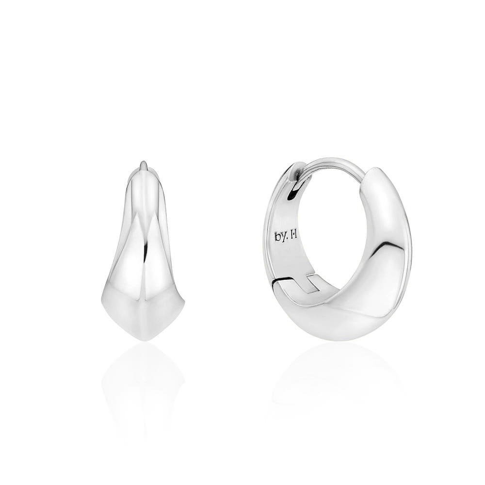 [바이이에르] Volume wave one touch earrings (Silver) BH7E52702WBXXX - 상세 이미지 2