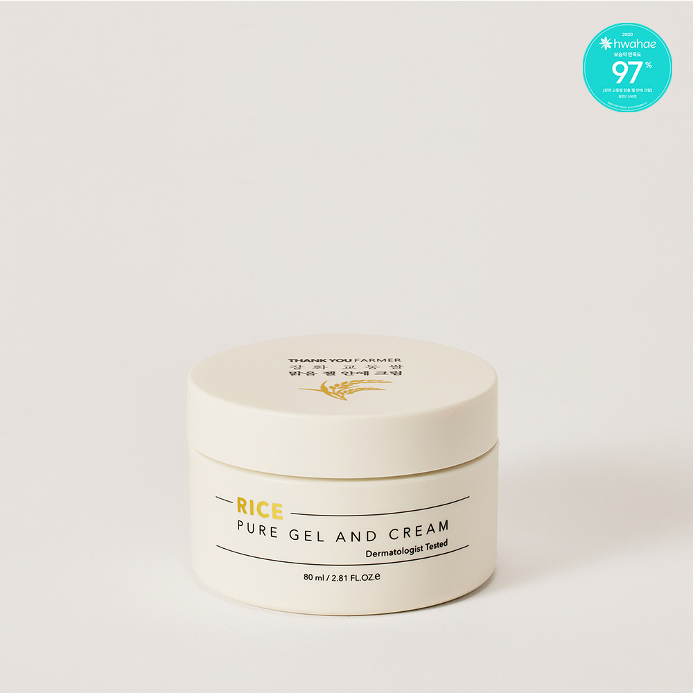 땡큐파머 강화 교동쌀 맑음 젤 안에 크림 80ml / 대용량 듀얼 크림 탄력 영양 수분 크림 - 상세 이미지 2