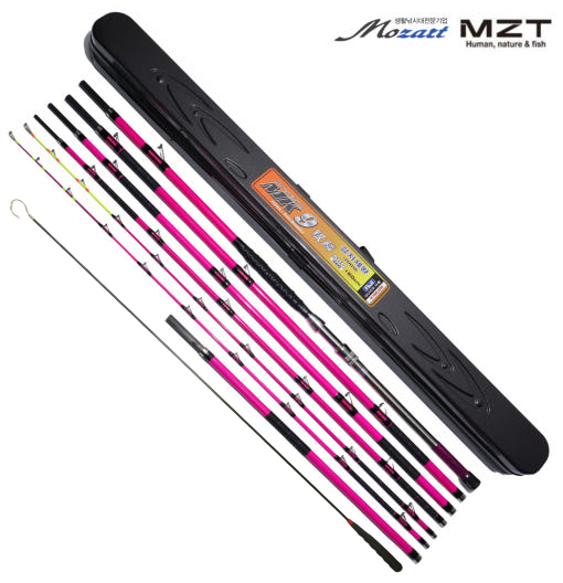 25년 MZT 모짜르트 티탄 MK9 은린 갈치제왕 줌 460 580 핑크 줄잡이 선상 갈치 낚시대 - 메인 이미지