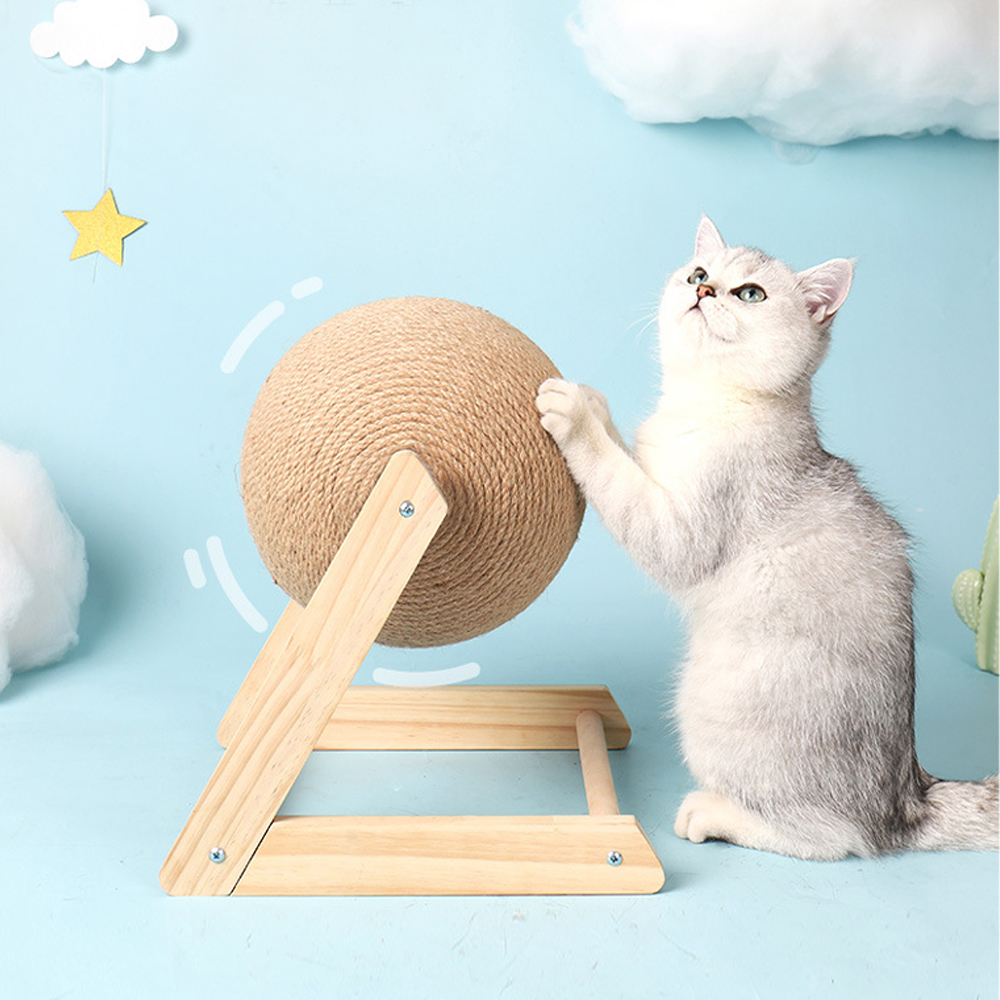 개과천선 어몽드 스윈공 고양이 스크래쳐 회전 볼 장난감 반려묘 - 상품 이미지
