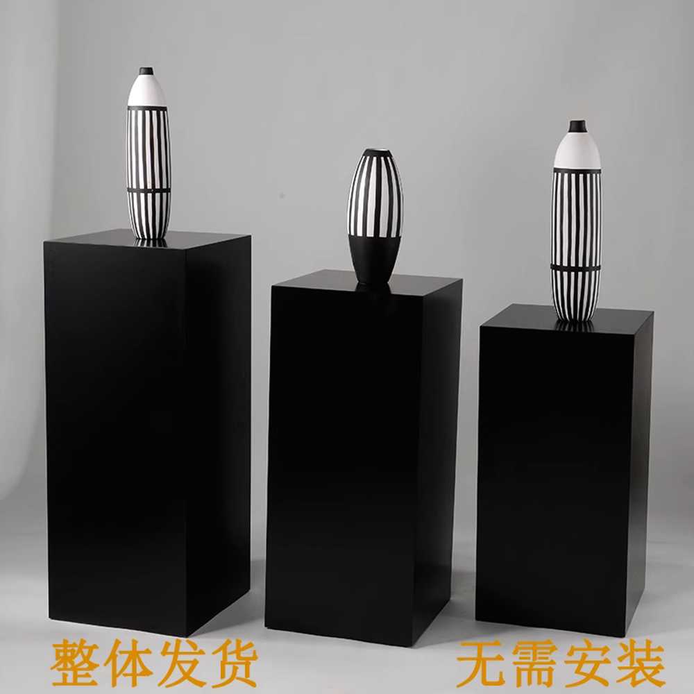 작품전시대 다이 스탠드 사각 기둥 큐브 조형물 소품 30x90cm - 상세 이미지 4
