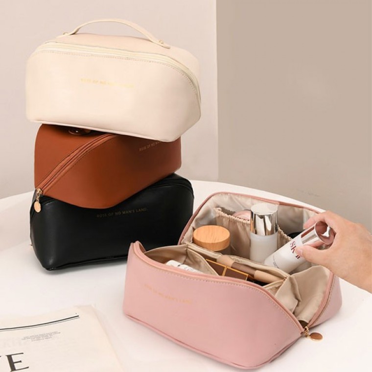 매직스페이스 사선 다용도 휴대용 파우치 화장품 세면도구 여행용품 백인백