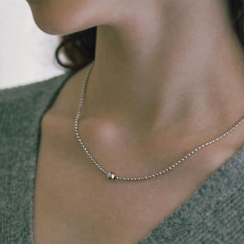 [바이이에르] Ball necklace (Silver) BH7N40703WB450 - 상세 이미지 5