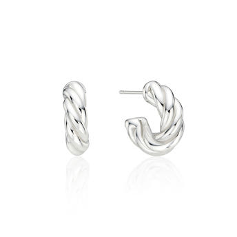 [바이이에르] Rope loop earrings (Silver) BH7E52700WBXXX - 상세 이미지 2