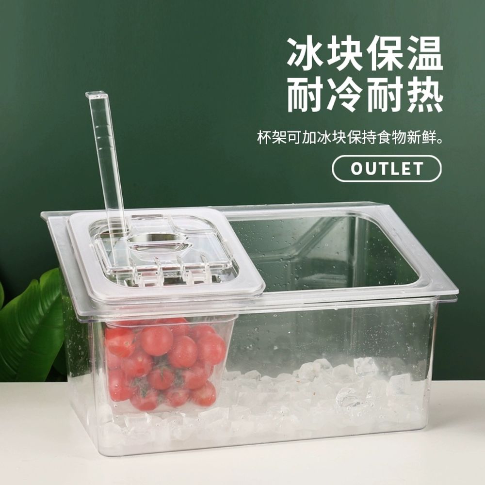 셀프바 반찬통 단무지 낮은 단독 볼랙 김치 보관 A. PC 부품 랙 36cm 소형 단일 랙 - 상세 이미지 4