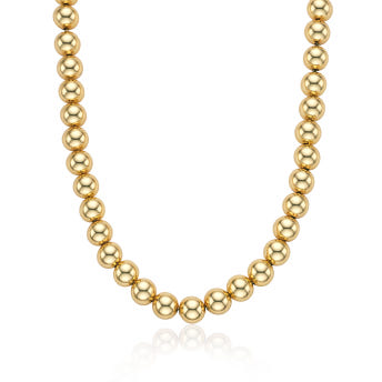[바이이에르] Ball bead necklace 8mm (Gold) BH7N53732YB480 - 상세 이미지 2