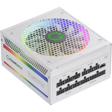 [해외]GAMEMAX 1050W ATX 3.0 및 PCIE 5.0 전원 공급 장치, 80+ 골드 인증, 주소 지정 가능한 RGB(5V 마더보드 동기화 포함), 완전 모듈식 게이밍