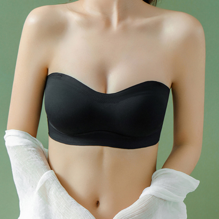 노와이어브라탑 오프숄더용 심리스스트랩리스 여성속옷 - 상품 이미지