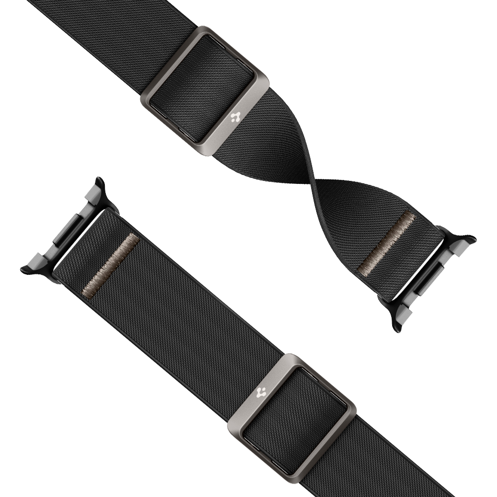 갤럭시워치 패브릭 루프 스트랩 라이트핏 갤럭시 워치8, 44mm, 블랙 - 상세 이미지 2
