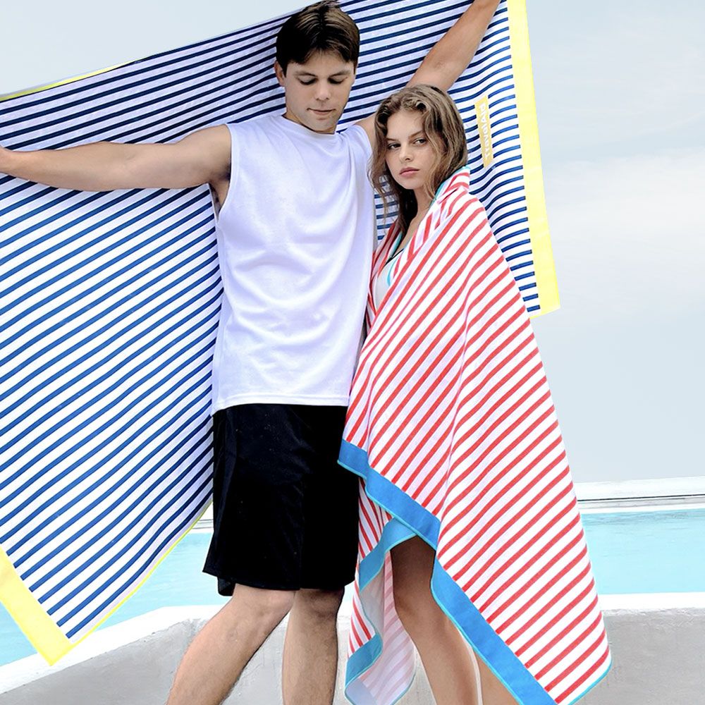 1+1 스트라이프 감성 성인 비치타올 대형 샤워수건