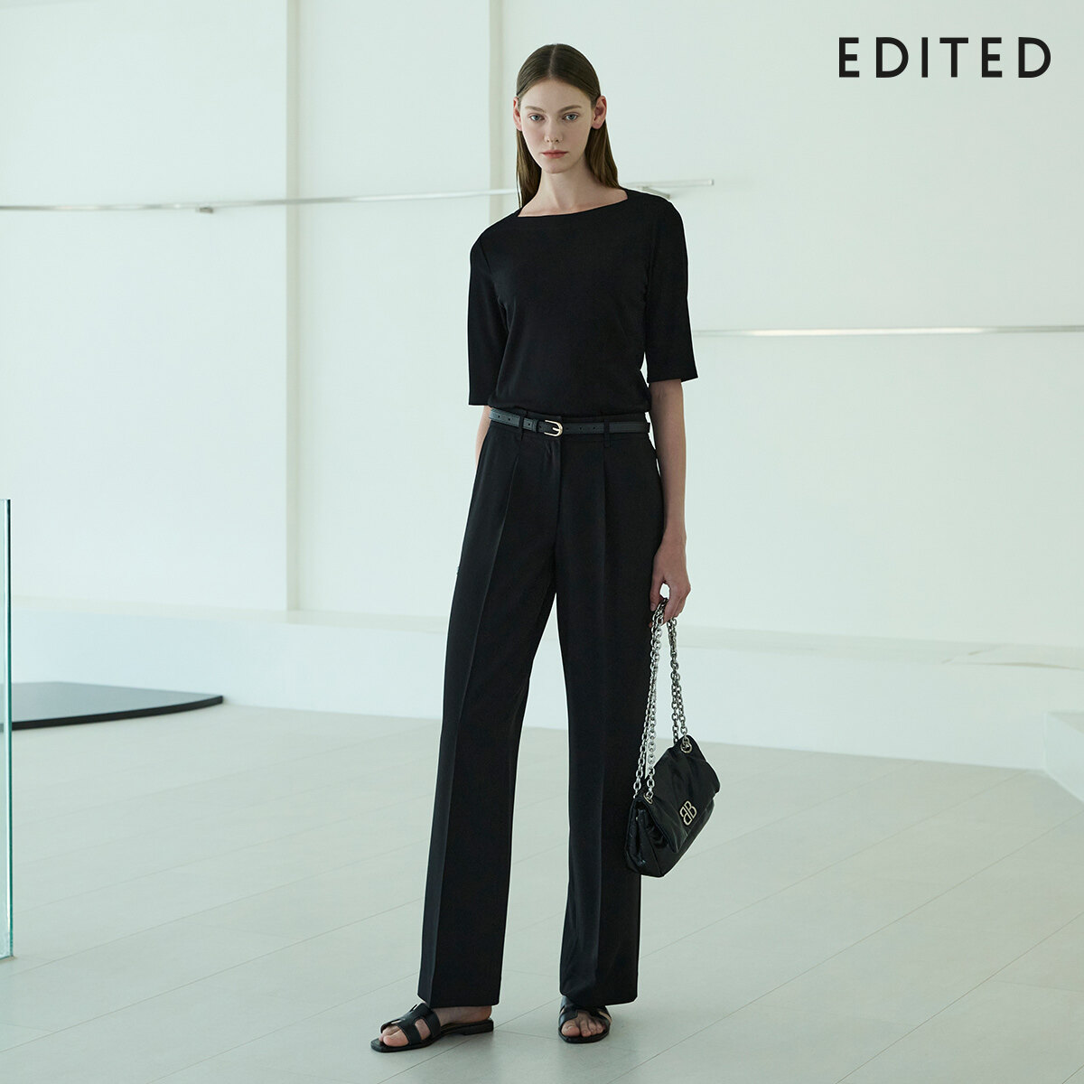 [25FW 최신상] 에디티드 타임리스 팬츠+벨트 - 상세 이미지 4
