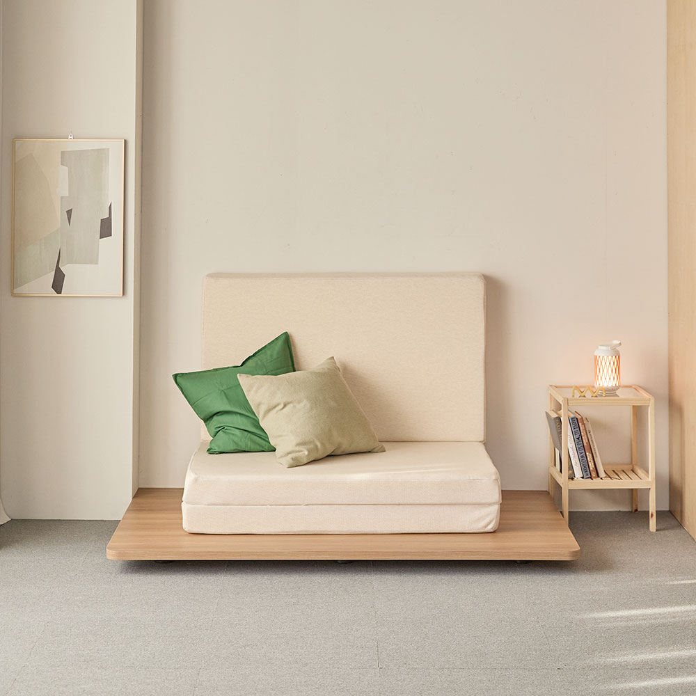 바스포르 머쉬 탄탄한 3단 접이식 토퍼 메모리폼 매트리스 푹신한 수면매트 11cm SS